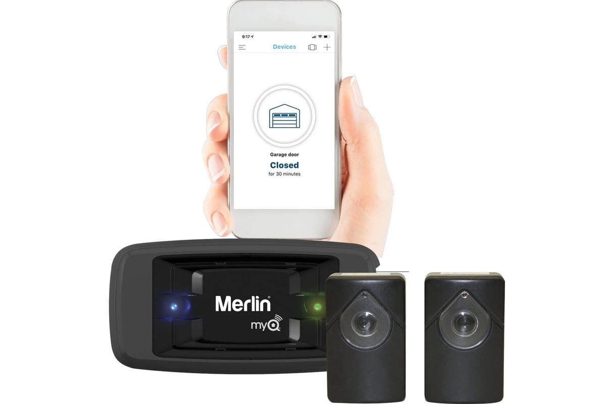 Merlin myQ smart garage door control using smartphone app